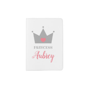 Princess Crown - Calligraphy Name Passport Holder