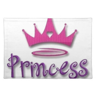 princess crown cloth placemat