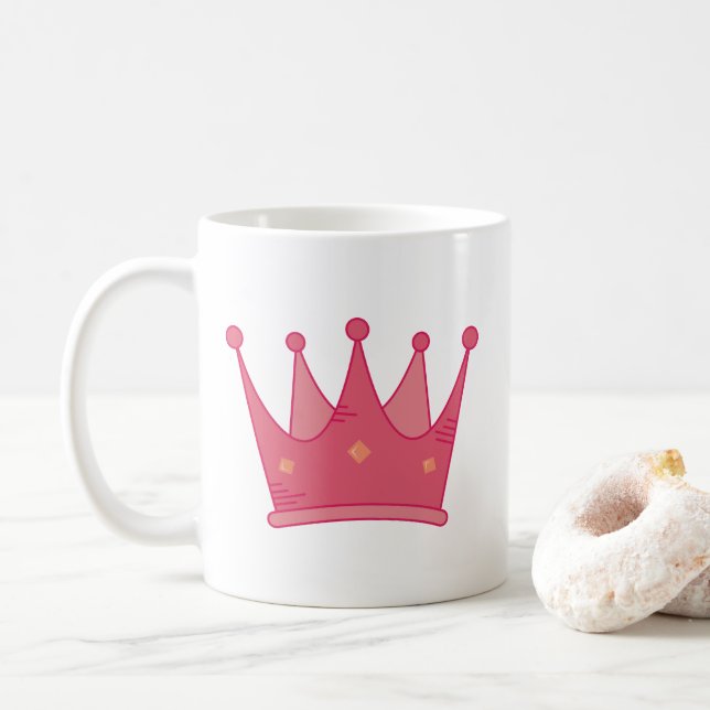 Princess Crown Coffee Mug (With Donut)