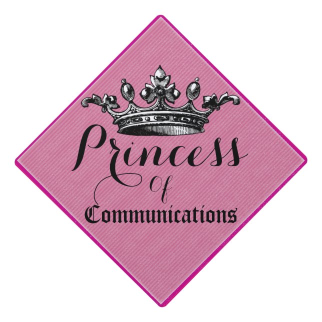 Princess Crown College Major Graduation Cap (Front)