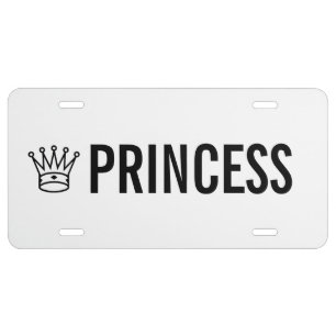 Princess Crown License Plate
