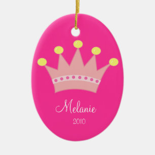 PRINCESS CROWN Personalized Christmas Ornament