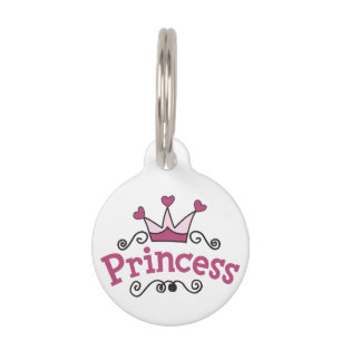Princess Crown Pet ID Tag