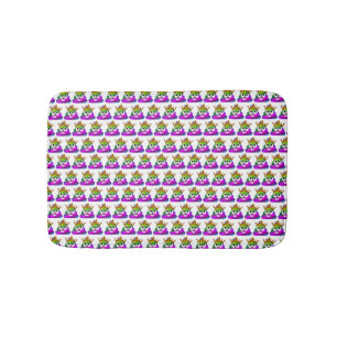 Princess Crown Rainbow Emoji Poop Bathroom Mat