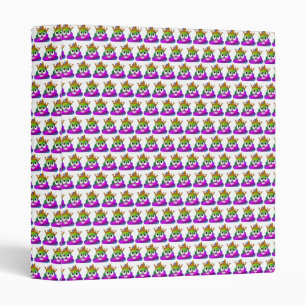 Princess Crown Rainbow Emoji Poop Binder