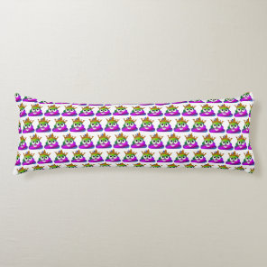 Princess Crown Rainbow Emoji Poop Body Pillow