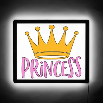 Princess Crown Specialty Light Led Sign by malibuitalian at Zazzle