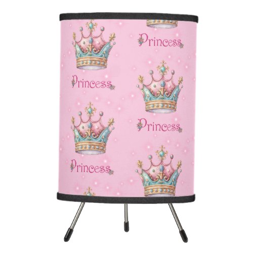 Princess Crown  Tripod Lamp