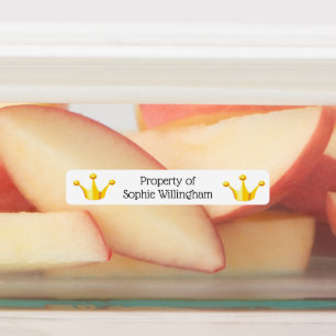 Princess Crowns Girls Kids' Labels