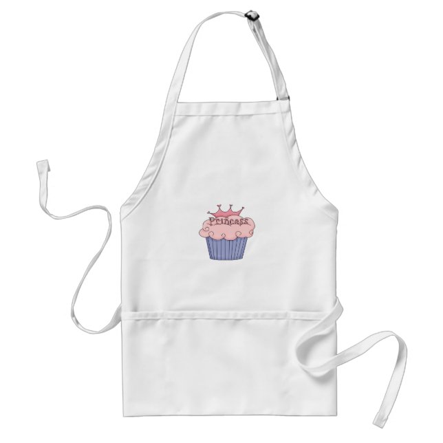 Princess Cupcake Adult Apron (Front)