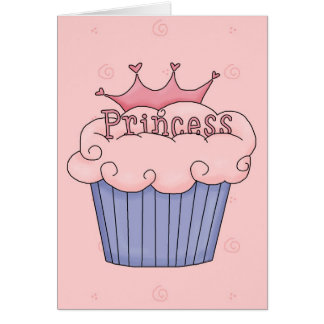 Princess Cupcake - Customized Cards