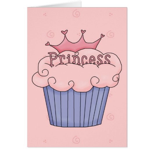 Princess Cupcake - Customized Cards (Front)