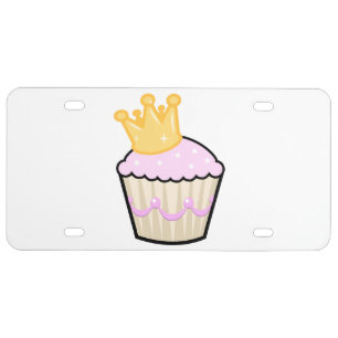Princess Cupcake License Plate