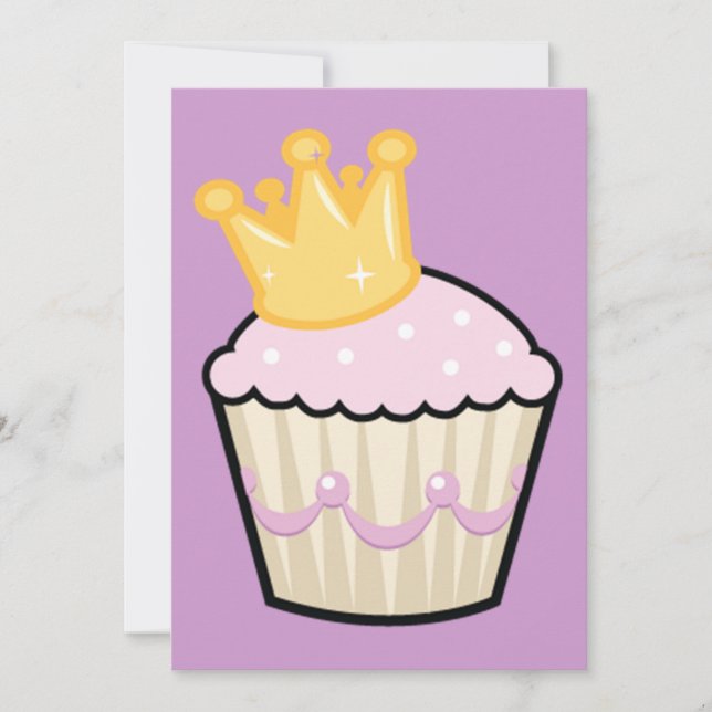 princess cupcake with crown (Front)