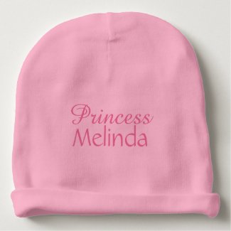 Princess custom name infant hat