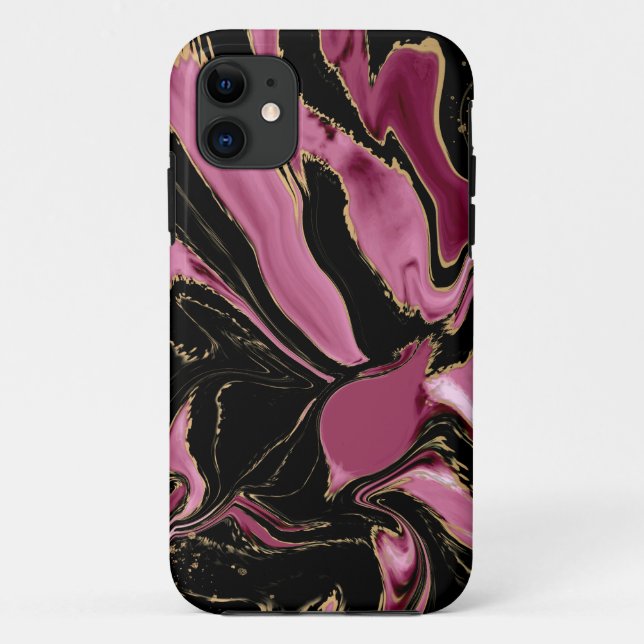 Princess Cut Paradise Alcohol Ink iPhone Case (Back)