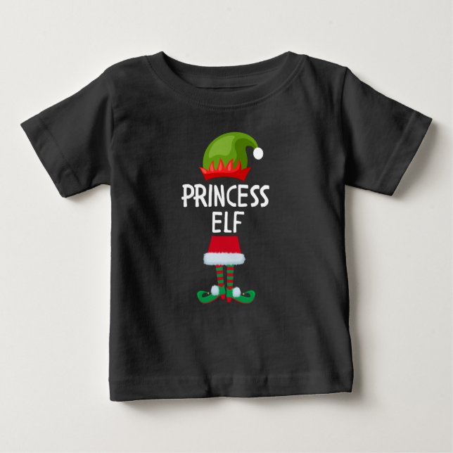 Princess cute elf Christmas Baby T-Shirt (Front)