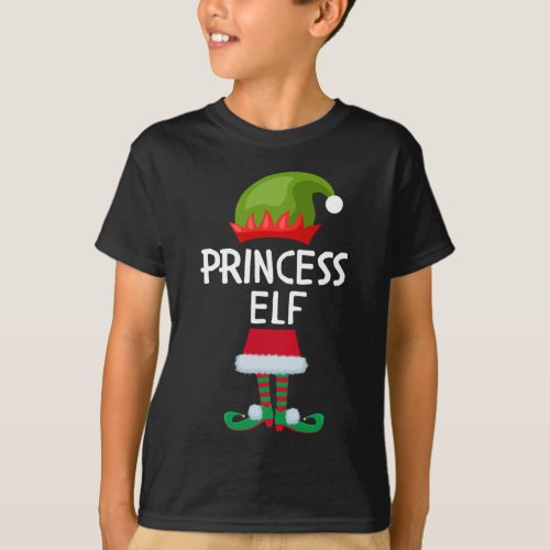 Princess cute elf Christmas T_Shirt