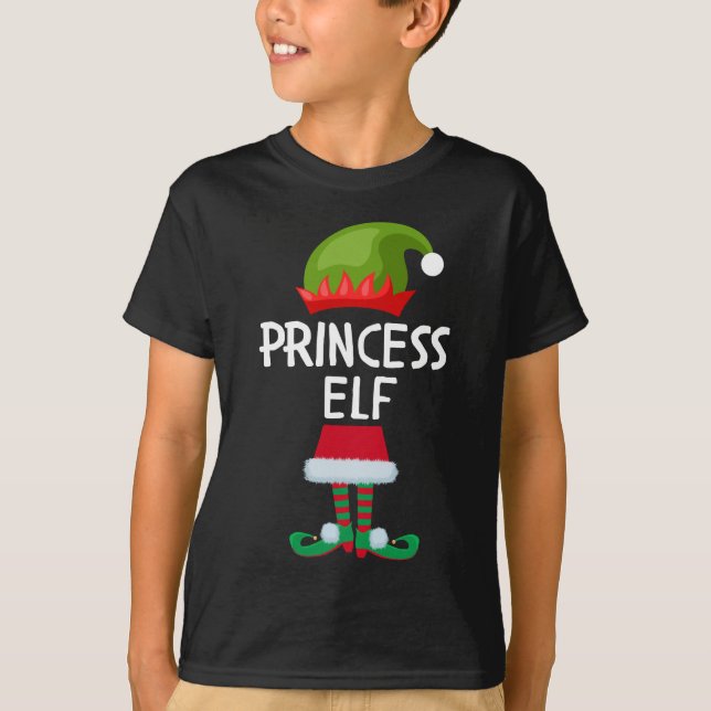 Princess cute elf Christmas T-Shirt (Front)