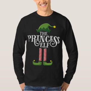 Princess Cute Elf Matching Family Group Christmas T-Shirt