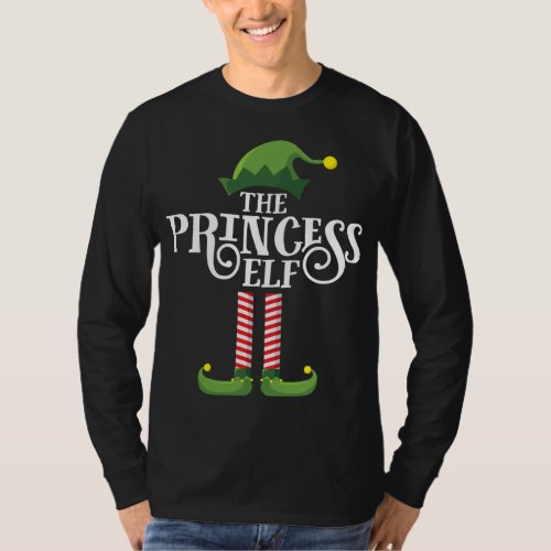 Princess Cute Elf Matching Family Group Christmas  T_Shirt