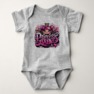princess design for girls baby bodysuit