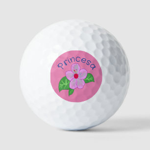 Princess design golf balls