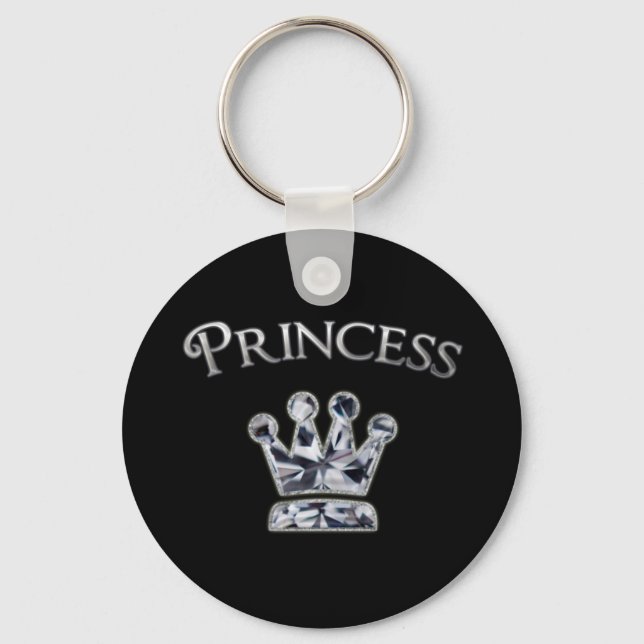 Princess Diamond Crown Keychain (Front)