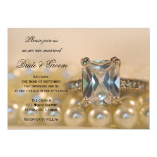 Diamonds And Pearls Wedding Invitations 9