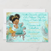 Princess Diamonds and Pearls Baby Shower Invitation (Front)