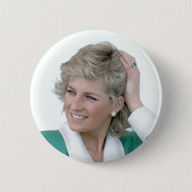 Princess Diana Australia 1988 Button (Front)
