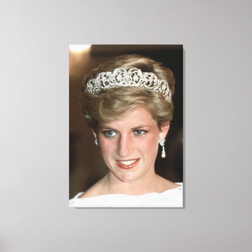 Princess Diana Bahrain 1986 Canvas Print