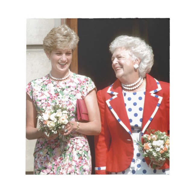 Princess Diana-Barbara Bush Notepad (Front)
