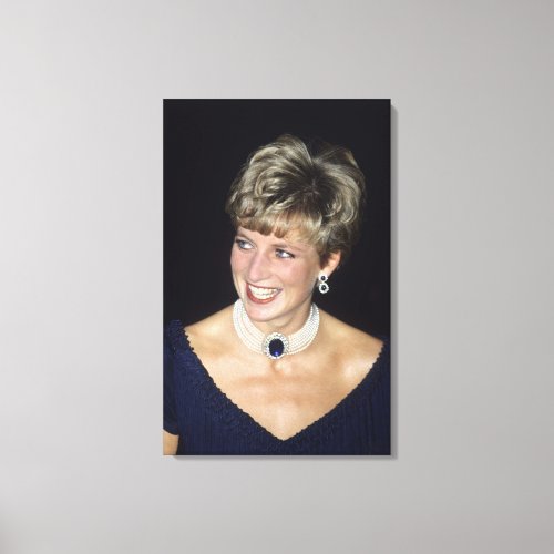 Princess Diana Canada 1991 Canvas Print