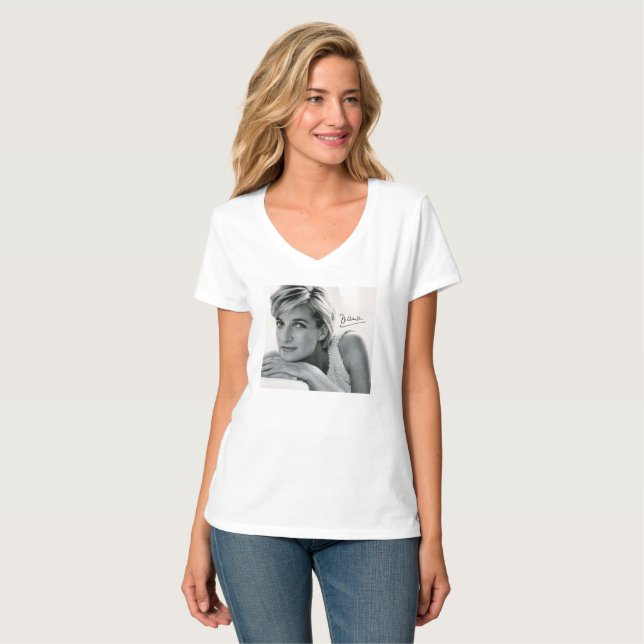 Princess Diana  Classy Signature T-Shirt (Front Full)