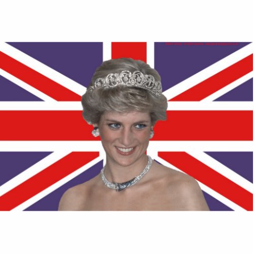 Princess Diana Flies the Flag Cutout