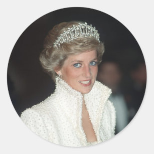 Princess Diana Hong Kong 1989 Classic Round Sticker