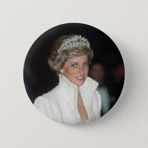 Princess Diana Hong Kong 1989 Pinback Button