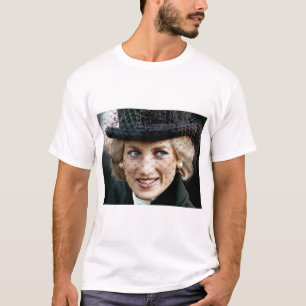 Princess Diana in Black T-Shirt
