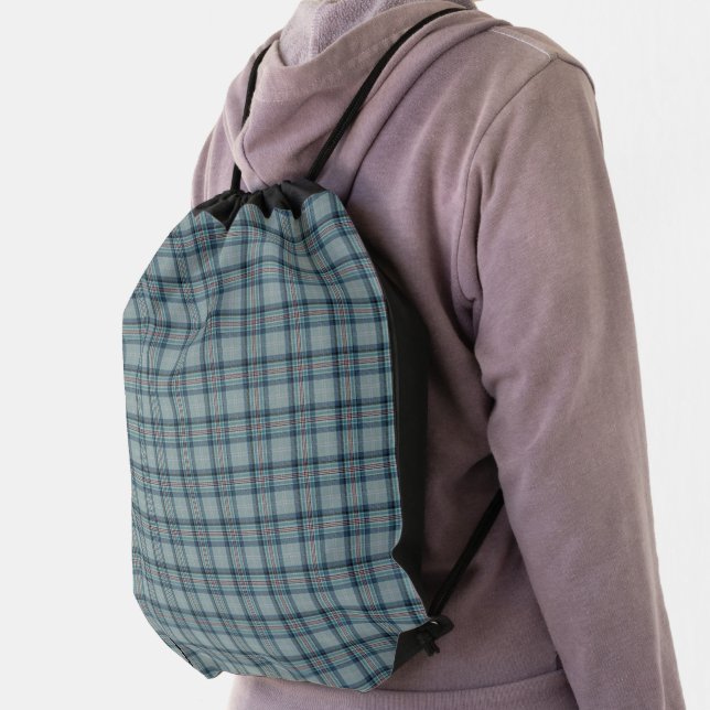 Princess Diana Memorial Tartan Drawstring Bag (Insitu)