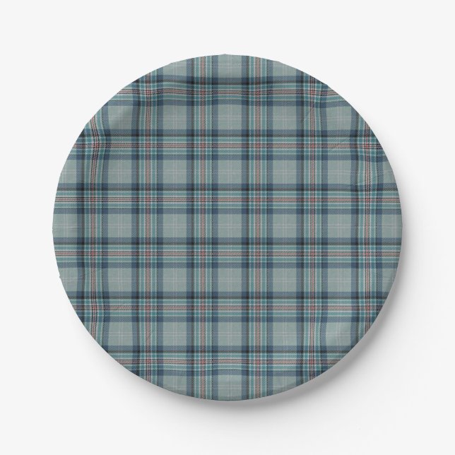 Princess Diana Memorial Tartan Paper Plates (Front)