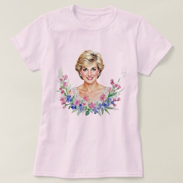 Princess Diana of England, Princess of Wales T-Shirt (Design Front)