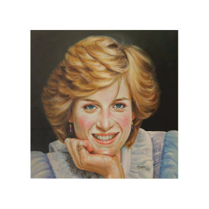 PRINCESS DIANA Oil Painting Portrait Puzzle Wood Wall Art