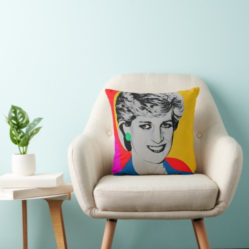 Princess Diana Pop Art Cushion