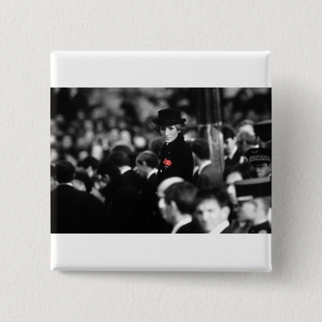 Princess Diana - Poppy Button (Front)