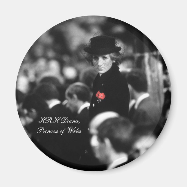 Princess Diana - Poppy Magnet (Front)