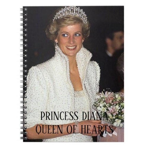 PRINCESS DIANA Queen of Hearts Notebook