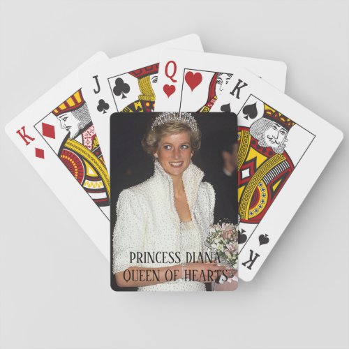 PRINCESS DIANA Queen of Hearts Playing Cards