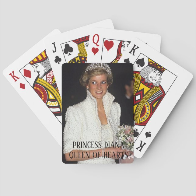 PRINCESS DIANA Queen of Hearts Poker Cards (Back)