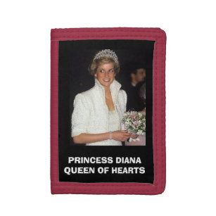 PRINCESS DIANA Queen of Hearts Trifold Wallet
